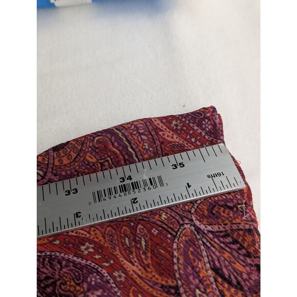 J Jill Paisley maxi skirt  Sz M s Rayon crepe Waist 30-34" Length 36"EUC - Picture 9 of 10